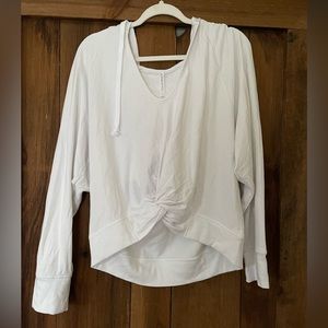 BRAND NEW • Fabletics Hooded Lightweight Front Knot Sweatshirt